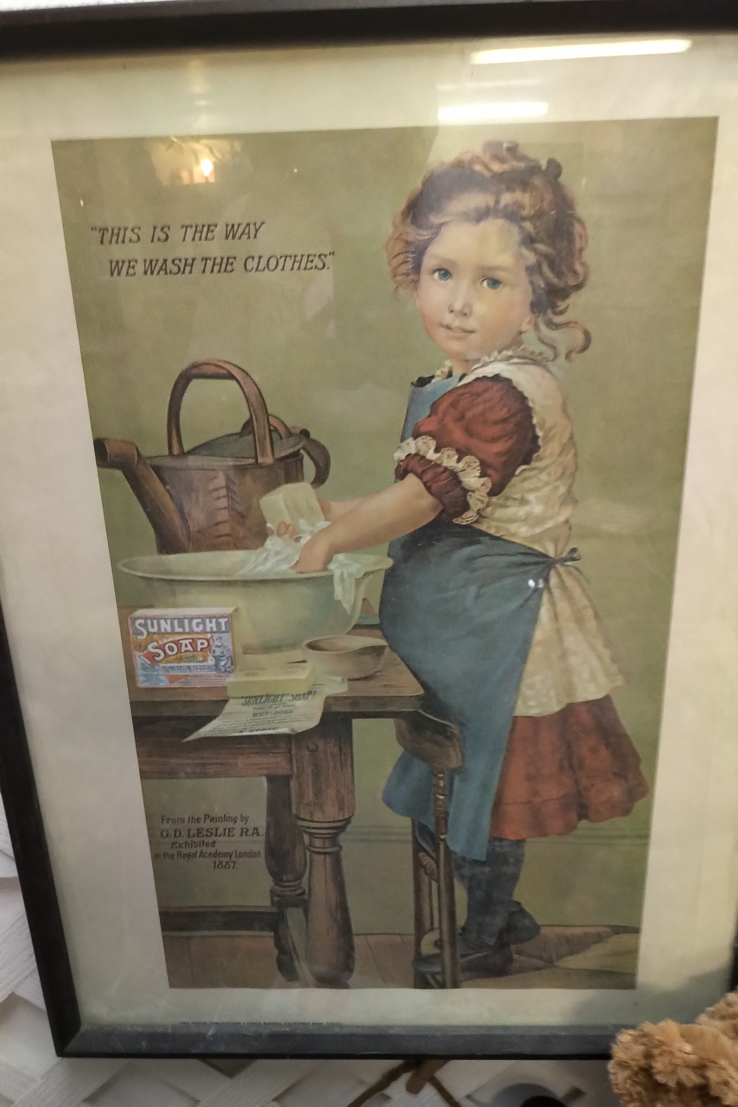 Wall Decor - Girl Washing Clothes